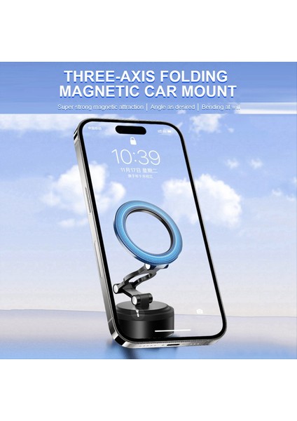 Araba Telefon Tutucusu Vakum Emme Katlanabilir ve Dönüş Magnetik Adsorpsiyon Braketi Evrensel Navigasyon Telefon Tutucu B (Yurt Dışından) fırsatları