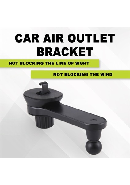 Araba Uzantı Kancası Cep Telefonu Tutucu Aksesuarları Yuvarlak Hava Outlet Braketi (Yurt Dışından) fırsatları
