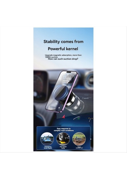 360 ° Döndürülebilir Vakum Araba Tutucu Telefon Için Manyetik Araba Montajı Vakum Telefon Tutucu Spor Kamera Aksesuarları Siyah (Yurt Dışından)