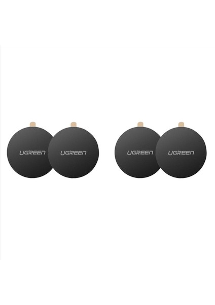 4x Ugreen Kurşunları Manyetik Parça Yama Snap-On Emme Kupası Araba Telefon Tutucu Manyetik Tutucu Evrensel Mıknatıs Parçası (Yurt Dışından)