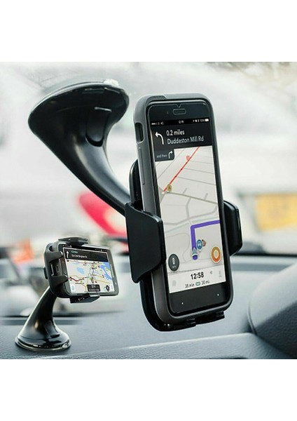 360 Döner Araba Ön Cam Emme Kupası Montaj Cep Telefonu Tutucu Telefon Stand Braketi Araba Iç Aksesuarları (Yurt Dışından) fiyatları