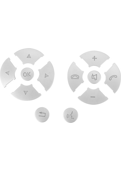 Araba Iç Direksiyon Simidi Düğmesi Anahtar Trim Kapak Çıkartma Mercedes Benz C E S Sınıfı W204 W212 W221 Glk X204 C200 C250 (Yurt Dışından)