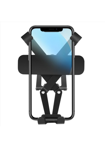 Mercedes-Benz C-Serisi W204 2011-2013 Alüminyum Alaşım Otomobil Merkezi Hava Havalandırma Cep Telefonu Tutucu Aksesuarları Siyah (Yurt Dışından)