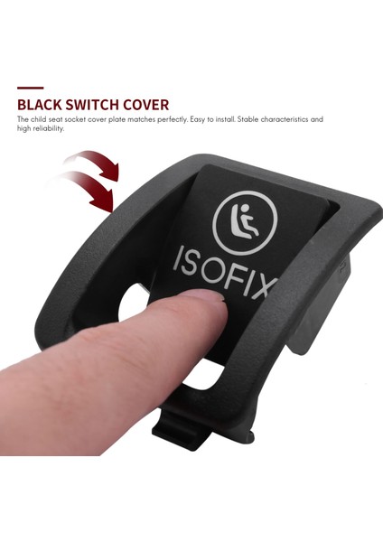 2059200513 Araba Koltuğu Isofix Anahtar Kapağı Mercedes W205 C300 C350 C200 C180 2015-2016 Siyah (Yurt Dışından) indirimleri