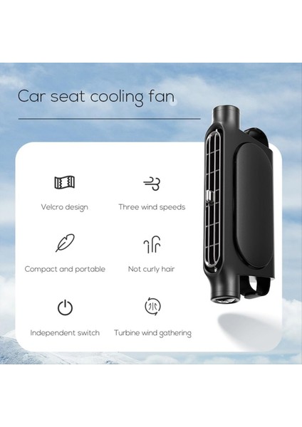 Arka Koltuk Yolcu Için Elektrikli Otomobil Fanları Taşınabilir Sabibat Suv Bej Için Üç Vız (Yurt Dışından) fırsatları