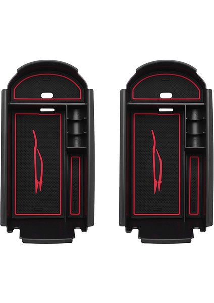 2x Araba Stil Aksesuarları Toyota C-Hr 2016 2018 2018 Siyah+Kırmızı (Yurt Dışından)