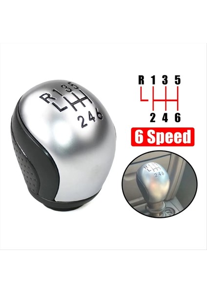 Araba Kılavuzu 6 Hızlı Dişli Vardiya Knob Kol Çubuğu Citroen C5 2001-2008 Peugeot 407 Rcz Yepyeni Görünümlü Araba Aksesuarları (Yurt Dışından) fırsatları