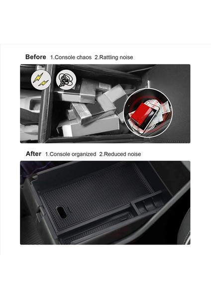 Kia Sportage Için 2x 2022 Merkez Konsolu Kol Standı Organizatör Saklama Kutusu Kaymaz Mat Tepsisi Araç Aksesuarları (Yurt Dışından) modelleri