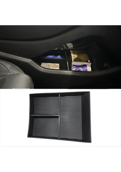 Hyundai Santa Fe 2021 2022 2023 Alt Merkez Konsol Organizatörü Orta Konsol Tepsisi Saklama Kutusu Iç Aksesuarlar (Yurt Dışından) fırsatları