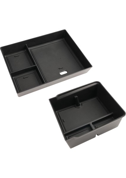 Tesla Model 3 Highland 2024 Merkez Konsolu Organizatör ve Kolçak Depolama Kutusu Tepsi Iç Aksesuarları 2 Adet Için (Yurt Dışından)