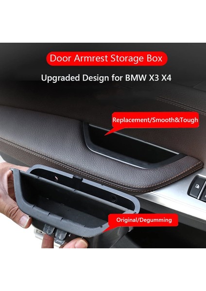 Bmw X3 X4 Araba Kapısı Koltuk Depolama Kutusu Kapı Tutucu Telefon Depolama Tutucu Değiştirme (Yurt Dışından) modelleri