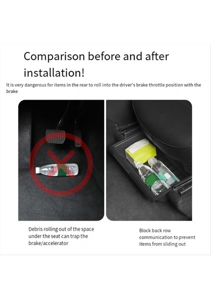 Tesla Model Y Kapağı ile Koltuk Depolama Kutusunun Altında 2017-2024 Merkez Konsol Organizatör Kutuları Ön Arka Koltuk Çantası (Yurt Dışından) fiyatları