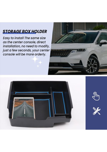 Kia Carnival Için 2021 2022 Otomobil Merkez Konsolu Kol Standı Saklama Kutusu Tutucu Iç Organizatör Eldiven Tepsisi Aksesuarları (Yurt Dışından) fırsatları