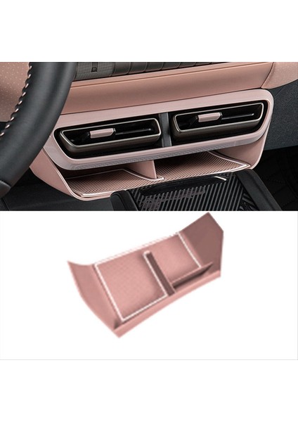 Byd Dolphin Mini / Byd Seagull Için Merkez Kontrol Saklama Kutusu Klima Havalandırma Organizatörü Pembe Araç (Yurt Dışından)