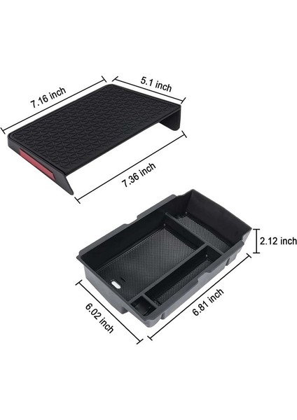 2023 Honda Cr-V Aksesuarları Için Merkez Konsol Organizatör Tepsisi ve Kol Dayama Depolama Kutusu Ikincil Ekleme (Yurt Dışından) indirimleri