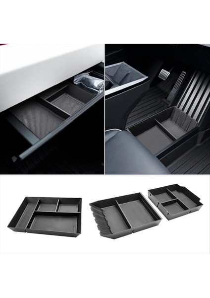 Merkez Konsol Alt Organizatör + Yolcu Eldiveni Kutusu Tesla Cybertruck 2024 Iç Aksesuarlar Için Depolama Kutusu Tepsisi (Yurt Dışından) modelleri