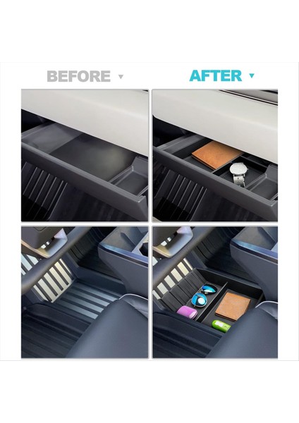 Merkez Konsol Alt Organizatör + Yolcu Eldiveni Kutusu Tesla Cybertruck 2024 Iç Aksesuarlar Için Depolama Kutusu Tepsisi (Yurt Dışından) fırsatları
