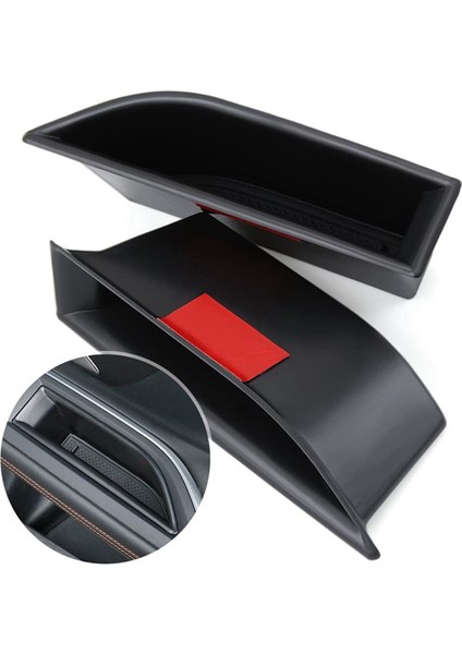 4x Ön Sıra Kapı Yan Depolama Kutusu Kolu Kol Dayama Telefonu Peugeot 3008 Gt 5008 2016 2017 2018 Için (Yurt Dışından) modelleri