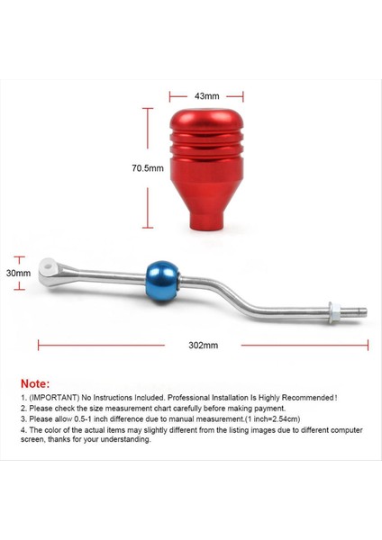 Peugeot 206 1999-2000 Çelik Için Vites Değiştirme Düğmesi ile Araba Kısa Atış Vites Değiştirici M10X1 25 (Yurt Dışından) fırsatları