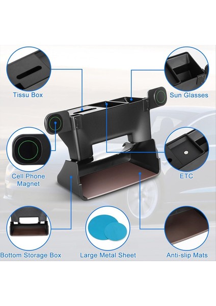 Tesla Model 3 Için Merkez Konsolu Organizatörü Model Y 2017-2024 Manyetik Telefon Tutucusu ile Ekran Depolama Kutusunun Altında (Yurt Dışından) modelleri
