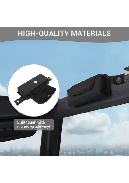 Ford Bronco 2021-2024 Araç Iç Aksesuarları Için Ön Kapı Çatı Tutma Tapı Depolama Çantası Organizatörü (Yurt Dışından) indirimleri