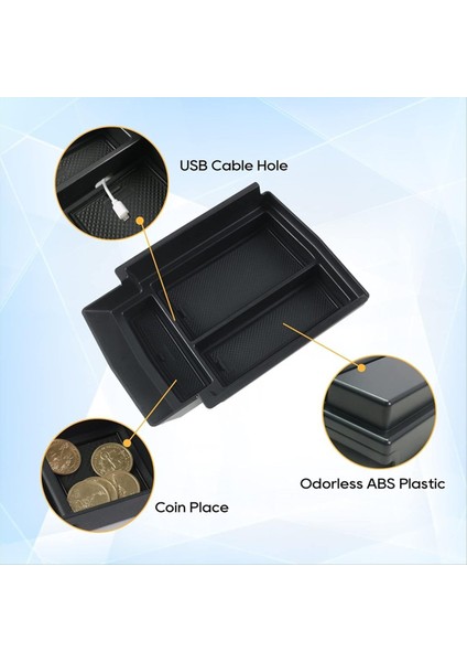 Toyota BZ4X Için Merkez Konsol Organizatörü Subaru Solterra 2023 2024 Kolçak Saklama Kutusu Tepsi Aksesuarları Ekle (Yurt Dışından) indirimleri