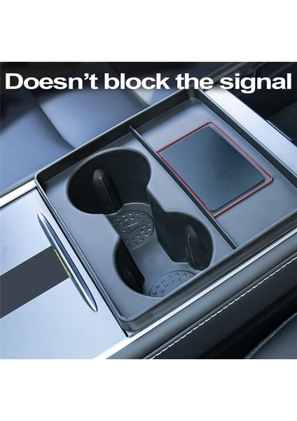 Tesla Model 3 Model Y 2021 2022 2023 Merkez Konsol Su Kupası Tutucu Ekleme Yuvası Kayma Limit Klipsör (Yurt Dışından)