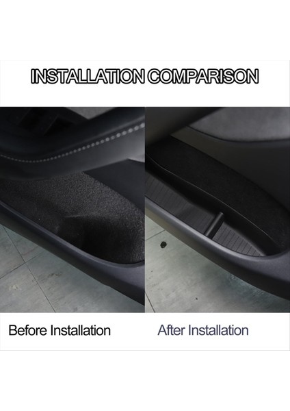 Tesla Model Y 2020-2024 Aksesuarları Için Araba Kapısı Tepsisi Yan Depolama Kutusu Organizatörü (Yurt Dışından) fırsatları