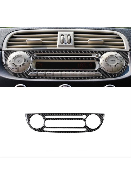 Fiat Için Gerçek Yumuşak Karbon Fiber Etiket 500 2012-2015 Otomobil Merkezi Konsolu CD Kontrol Paneli Trim Iç Aksesuarlar (Yurt Dışından) fırsatları