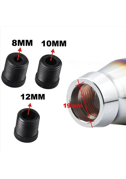 2x 3 Inç Gelin Yanmış Mavi Evrensel Araba 5 Vites Vites Kolu Manuel Vites Değiştirici Düğmesi (Yurt Dışından) fiyatları