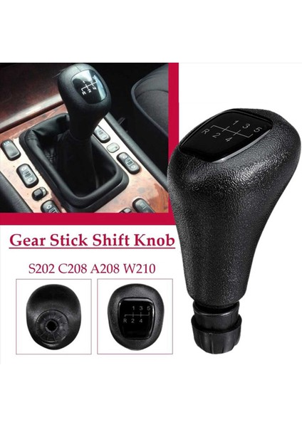 5x 5 Hızlı Manuel Deri Dişli Vites Değiştirme Kenti Kolu Mercedes Benz C Sınıfı W202 Clk Sınıfı W208 E Sınıfı W210 (Yurt Dışından) modelleri