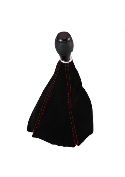 Honda Civic Si Için 5 Hızlı Siyah Vites Knob ve Flip Süet Toz Ceketi (Yurt Dışından)