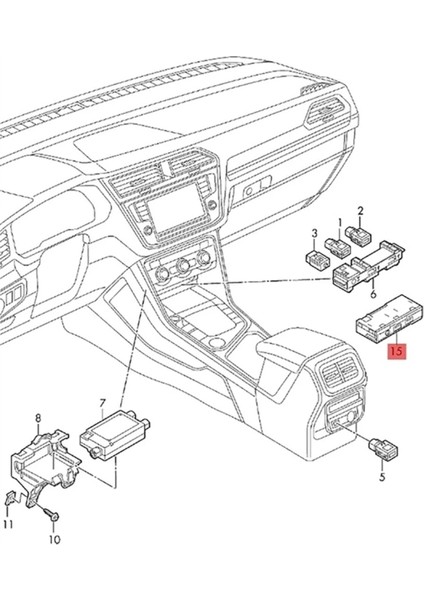 5NA035736 Çift-C Tip Arayüzü Soket Konnektörü Araç Tip-C Şarj Portu Ön Arteon Crafter Için Arka USB Adaptörü (Yurt Dışından) fırsatları
