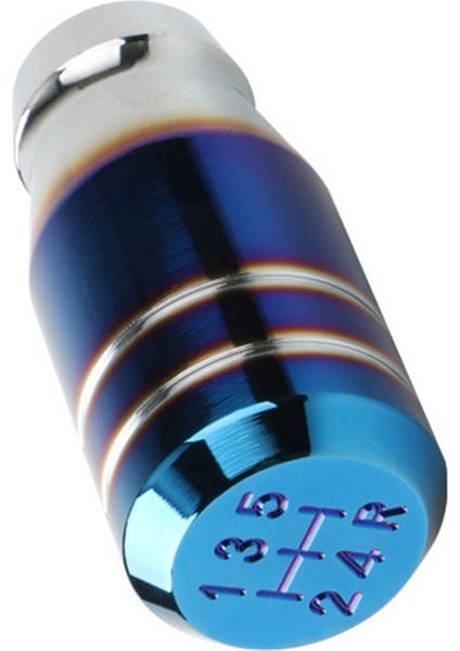 3 Inç Gelin Yanmış Mavi Evrensel Araba 5 Vites Değiştirme Kolu Manuel Vites Değiştirici Düğmesi (Yurt Dışından) modelleri