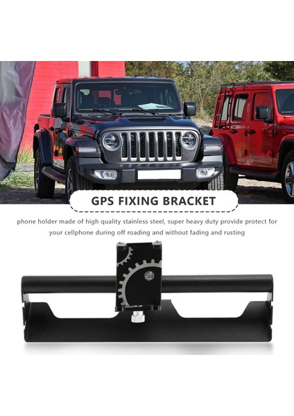 Araba Gösterge Tablosu Montaj Cep Telefonu Tutucu Paslanmaz Çelik Telefon Braketi Jeep Wrangler Jk Jku 2 Kapı 4door 2011-2017 (Yurt Dışından) fırsatları