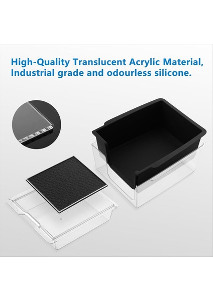 Tesla Model 3 Model Y 2021-2023 Merkez Konsolu Organizatör Tepsisi Gizli Kolçak Gizlilik Saklama Kutusu - 3 Pcs (Yurt Dışından) fiyatları