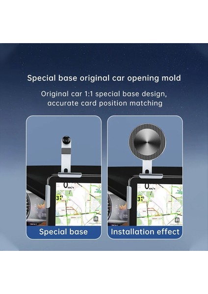 Araba Cep Telefonu Tutucu Montaj Ekranı Manyetik Braket Tabanı Alüminyum Araba Standı Modifiye Tesla Model 3/y/s/x B Için Sabit (Yurt Dışından) fırsatları