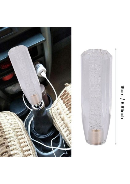 Evrensel Otomatik 15CM Manuel Araç Dişli Vites Düğmesi Yarış Araba Vites Diş Düğmesi Şeffaf (Yurt Dışından) indirimleri