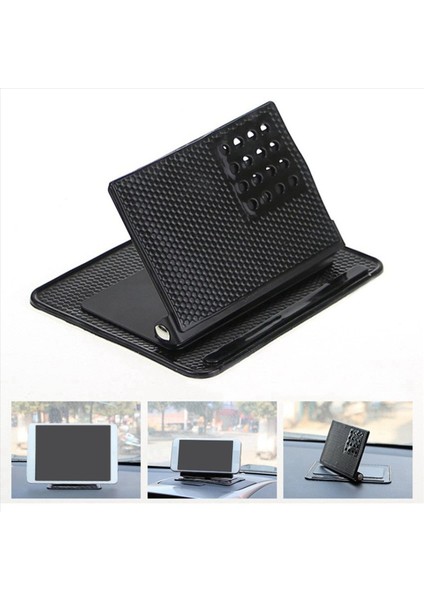 5x Araba Gösterge Tablosu Çok Fonksiyonlu Sihirli Taşınabilir Telefon Tutucu Silikon Slicone Anti-Slip Mat Gps Navigatör Montaj Braket Iç Mekan (Yurt Dışından) fiyatları