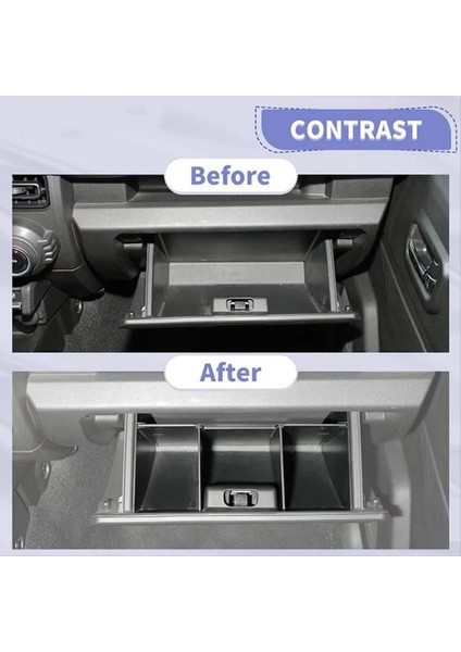 Suzuki Jimny 2019-2025 Ortak Pilot Eldiveni Kutusu Bölme Organizatör Aksesuarları (Yurt Dışından) modelleri