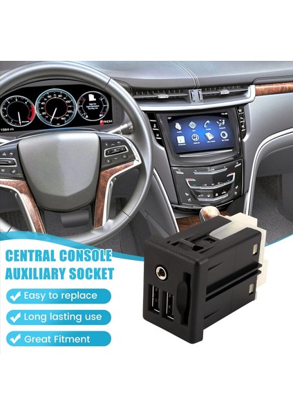 Merkez Konsol Yardımcı Jack USB Arayüzü Sd Kart Girişi Çift Usb+Aux 13581213 Cadillac Cts Xts Ats (Yurt Dışından) fırsatları
