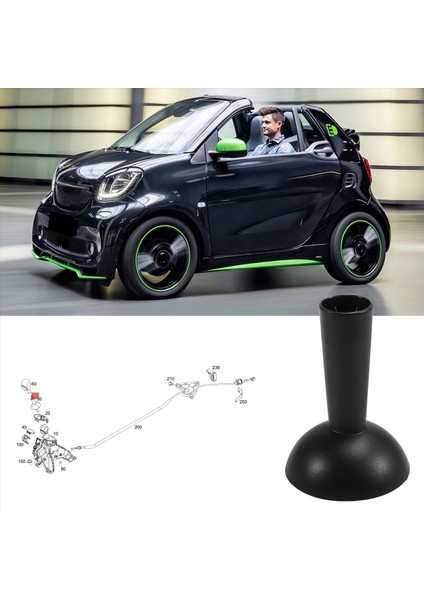 Akıllı Fortwo Araba Vardiya Kolu Kapağı Konut Vardiya Kafası Alt Muhafaza Vardiya Kolu Kapak 4532673700 (Yurt Dışından) indirimleri