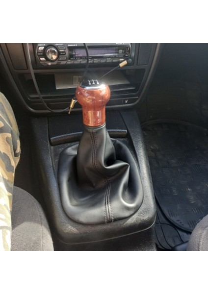 6 Vitesli Vites Değiştirme Düğmesi Vites Değiştirici Kolu Gaiter Boot Için B5 1998 1999 2000 2001 2002 2003 2004 (Yurt Dışından) modelleri