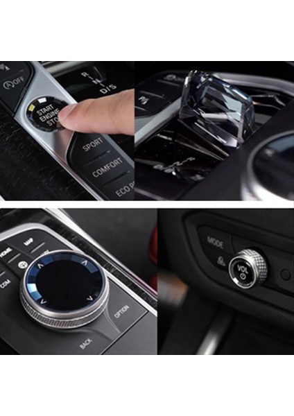 Bmw 3 Serisi G20 2023+ Lhd Için Araba Kristal Dişli Vardiyalı Topuz Kürek Değiştirici Motor Başlangıç Anahtarı Düğmesi (Yurt Dışından) modelleri