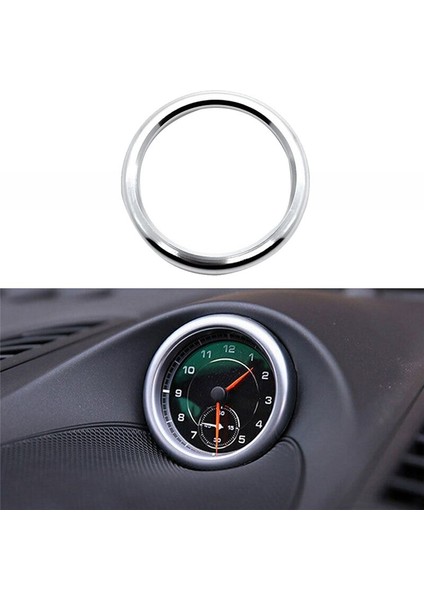 Porsche Panamera Için Compass Clock Stronwatch Trim Ring Ring Araç Aksesuarları 911 Cayenne Macan Gümüş (Yurt Dışından) fırsatları