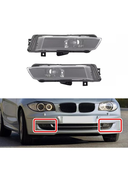 1 Çift Ön Tampon Sis Lambası LED Bmw 1 Serisi E87 E81 2004-2011 6317181288 (Yurt Dışından) fiyatları