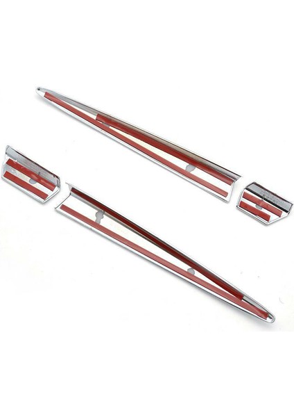 4pcs Krom Yan Kapı Arka Görünüm Ayna Sütun Trim Kapak Honda Civic 2018 2019 2019 2020 (Yurt Dışından) modelleri