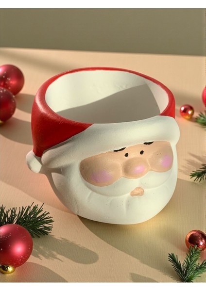 5'li Yılbaşı Seti Noel Baba, Çam Ağacı, Mumluk, Vazo, Biblo, Elyapımı modelleri