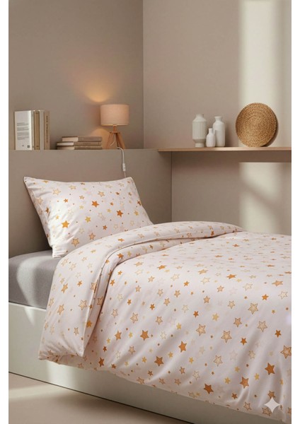 Yıldız Pamuklu Ranforce Tek Kişilik Nevresim Seti - Sarı fiyatları