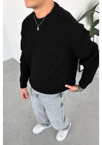 Erkek Bol Kesim Fitilli Dokulu Triko Kazak fiyatları